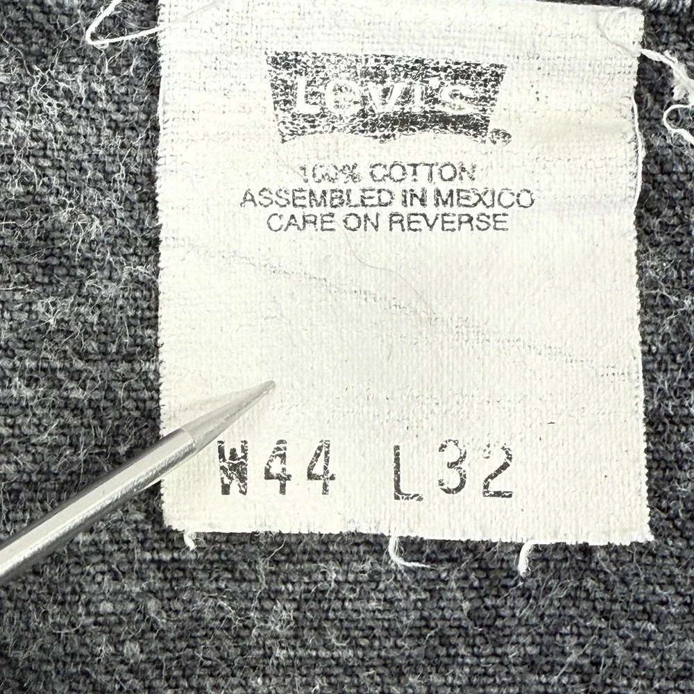 Vintage Levis 545 Brown Tab Jeans Mens 44x32‎ Actual 42x32 Black Loose Fit 90s